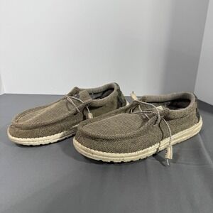 Hey Dude Wally Stretch Sand Dune Camo‎ Mens Size 8 Shoes Slip On Lightweight